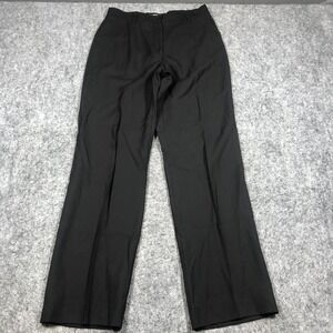 Zanella Pants Womens 6 Black Check Twill Pleated Dress Career Made in Italy‎